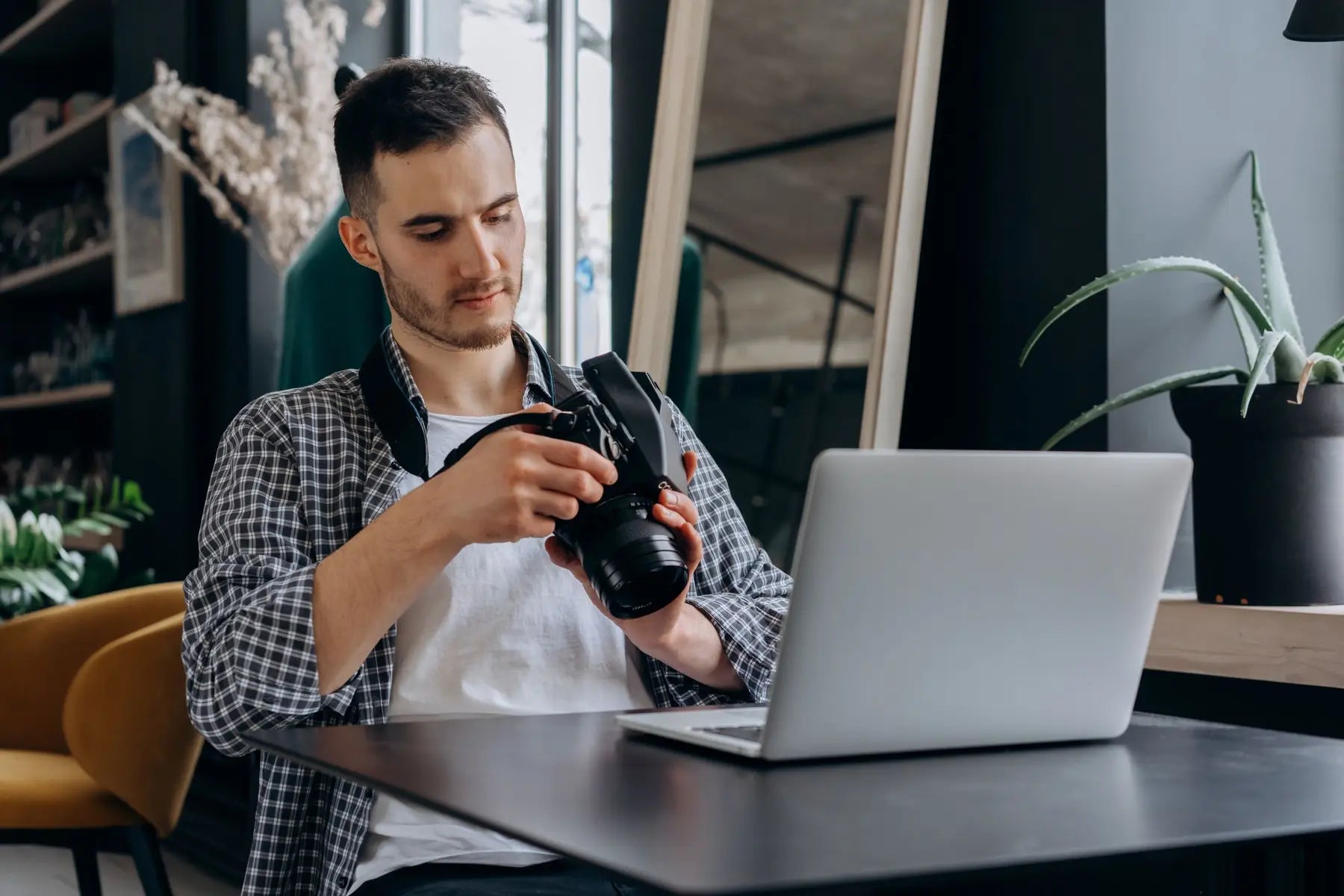 Property footage being arranged in an editing timeline